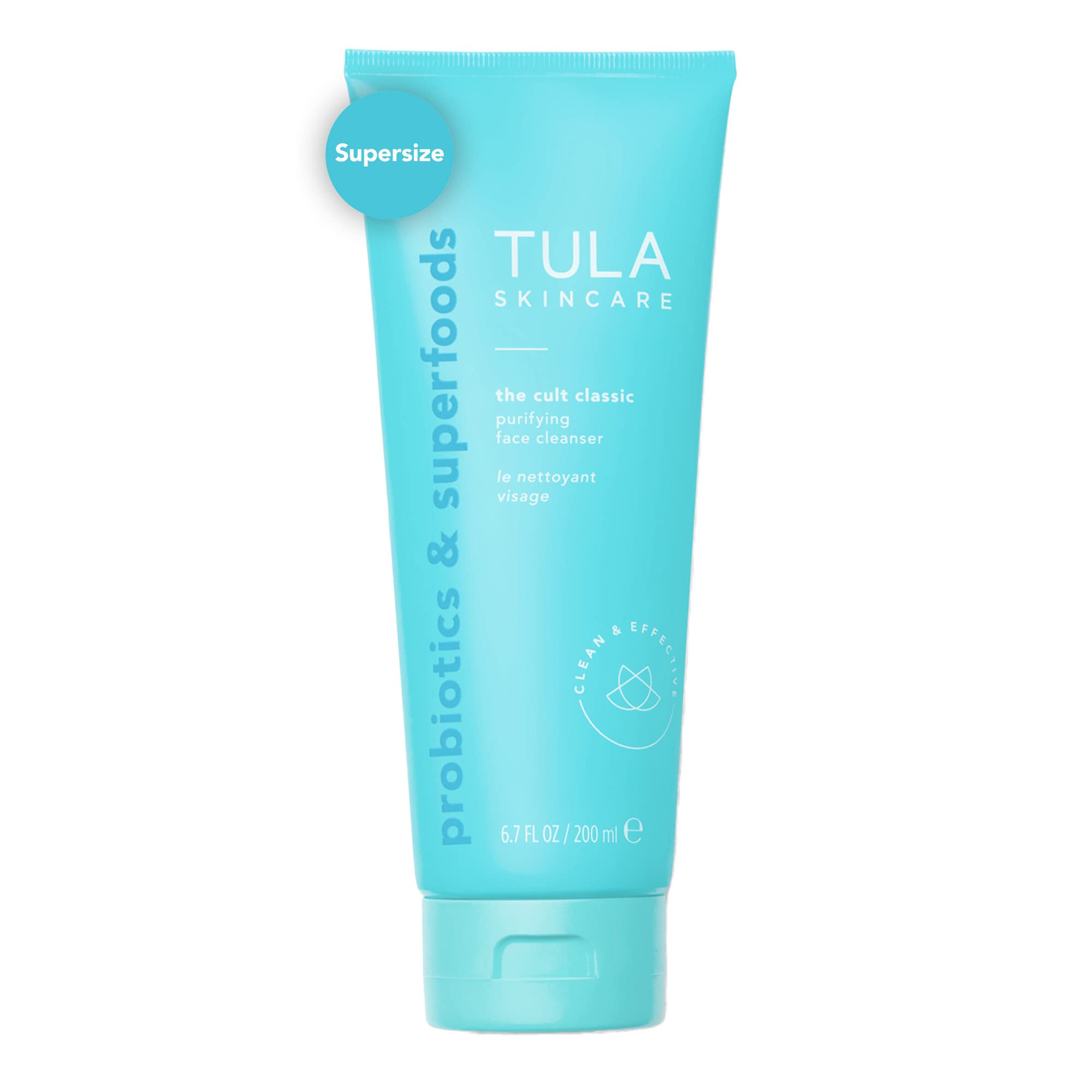 Tula Probiotic Skin Care Purifying Face Cleanser, Deep Pore Cleansing Wash, Removes Makeup, Nourishing And Hydrating, 6.7 Oz.
